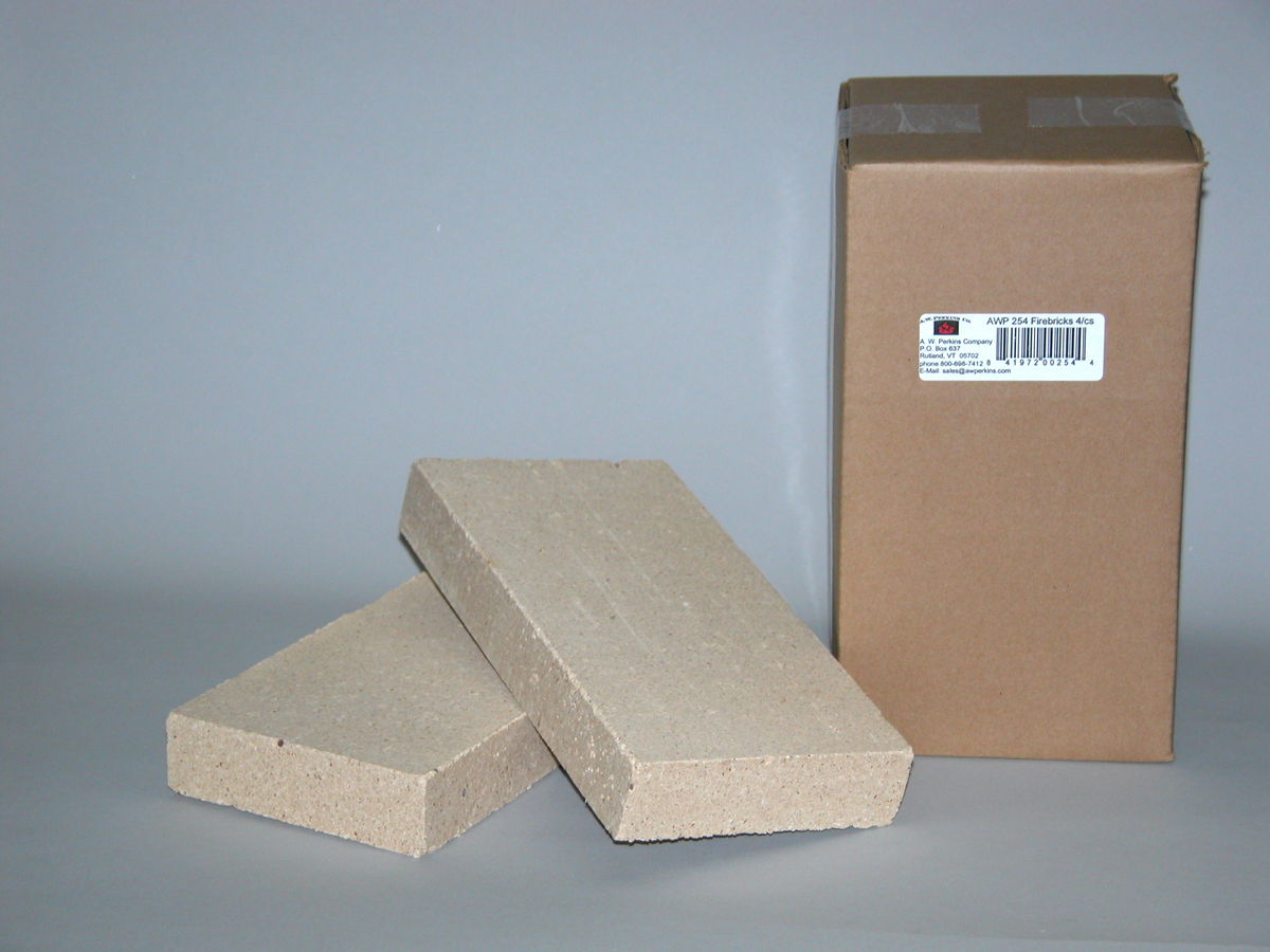 Firebrick, medium duty splits, 9x4.5x1.25- 4 bricks/box